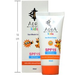 تصویر کرم ضدآفتاب بچه آدرا SPF15 Adra Kids Sun Block Cream SPF15