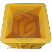 تصویر قالب نمونه گیری بتن 15*15 یک تکه 1000 گرمی پلاستیک ABS 