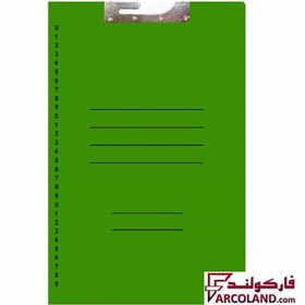 تصویر پوشه مقوایی روغنی آویز دوار رنگ سبز بسته 10 عددی 