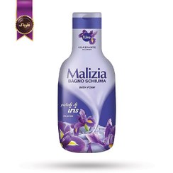 تصویر شامپو بدن مالیزیا Malizia مدل گلبرگ زنبق iris petals حجم 1000 میلی لیتر (اورجینال) 