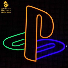 تصویر تابلو نئون طرح پلی استیشن PlayStation 