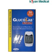 تصویر نوار تست قند خون گلوکولب Gluco Lab Test Strip