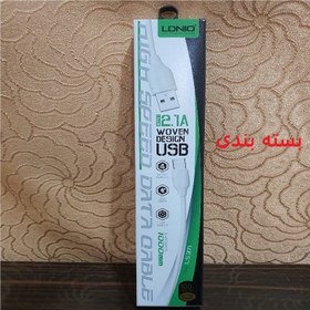 تصویر کابل تبدیل USB به microUSB الدینیو مدل LS371 طول 1 متر 