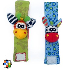 تصویر مچ بند جغجغه دار نوزادی 