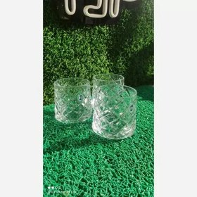 تصویر لیوان شیشه و بلور اصفهان مدل کوین بسته ۶ عددی 
