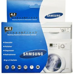 تصویر پودر جرم گیر ماشین لباسشویی سامسونگ 40 گرم samsung washing machine cleaner 