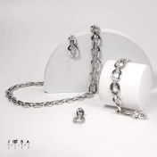 تصویر ست کامل کارتیه نقره ای ژوپینگ کد 11778710051 