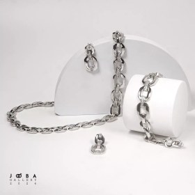 تصویر ست کامل کارتیه نقره ای ژوپینگ کد 11778710051 