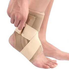 تصویر پاک تن قوزک بند آتل دار نئوپرنی کد 551 Pak Tan Neoprene Ankle Support (With Spring) Code 551