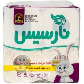 تصویر بسته 4 عددی دستمال توالت نارسیس 