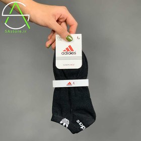 تصویر جوراب زیر قوزک کف حوله ای اسپرت آدیداس‎ - طوسی Adidas sports towel ankle socks