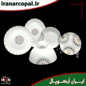 تصویر سرویس غذاخوری 26 پارچه آرکوپال (۶ نفره) تئو مشکی iropal 26 Pcs