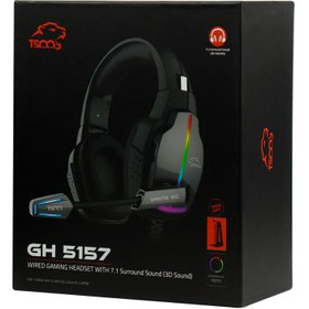 تصویر هدست سیمی GH 5157 تسکو مخصوص بازی ا TSCO GH 5157 Gaming Headset TSCO GH 5157 Gaming Headset