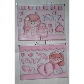 تصویر پوشه زیپی A4 سه بعدی 