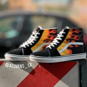 تصویر کتونی ونس ساق دار فایر - 3 vans sk8 hi Fire