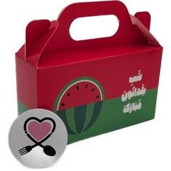 تصویر جعبه هدیه کوچک مینی هندوانه one کد 7 گیفت شب یلدا 