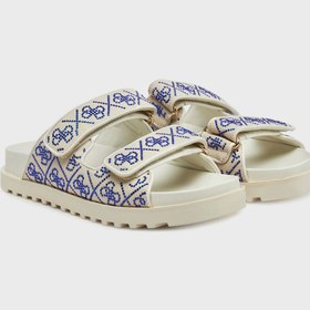 تصویر دمپایی طرح دار | ورساچه VERSACE JEANS COUTURE FLJFDZ FAB19 CREAM 