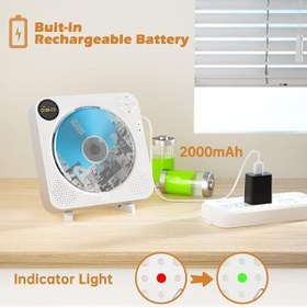 تصویر سی دی پلیر شارژی FELEMAN مدل MPD001W 