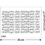 تصویر شابلون طرح خط میخی کد Z 675 ابعاد 20*30 