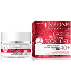 تصویر کرم شب و روز لیفتینگ و ضدچروک اولاین مدل +TOTAL LIFT LASER 40 ا EVELINE TOTAL LIFT EVELINE TOTAL LIFT