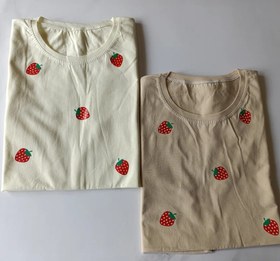 تصویر تیشرت زنانه توت فرنگی 