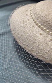 تصویر کلاه عروس مدل آیدا 