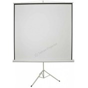 تصویر پرده نمایش پایه دار ویدئو پروژکتور اسکوپ اندازه 1.8×1.8 متر برقی Scope Tripod Projector Screen 180 x 180