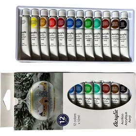 تصویر اکریلیک 12 رنگ 12 میل 