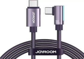 تصویر کابل سوپر فست شارژ گیمینگ دو سر تایپ سی 100 وات 1.2 متری جویروم JOYROOM S-CC100A17 100W Type-C to Type-C Fast Charging Data Cable 