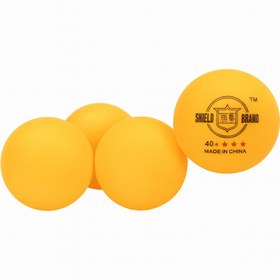 تصویر توپ پینگ‌پنگ 40+ مدل 3Shieldستاره – (بسته قرمز 6عددی توپ زرد) نارنجی شیلد 3 ستاره توپ پینگ پنگ