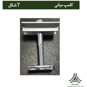 تصویر کلمپ میانی پنل خورشیدی Solar mid clamps