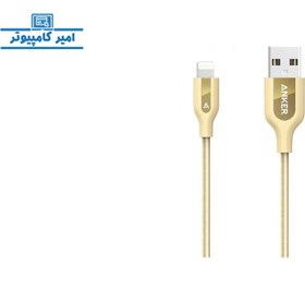 تصویر کابل تبدیل USB به لایتنینگ انکر مدل A8121 PowerLine Plus طول 0.9 متر سفید 