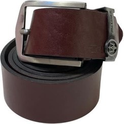 STWTR Men's Wide Cuff Leather Bracelet – Punk Rock Biker Wristband, Adjustable 7-8.5 Inch, Brown