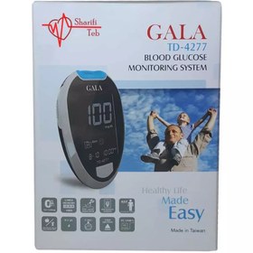 تصویر دستگاه تست قند خون گالا ا Gala Blood Glucose Monitoring System Model TD-4277 Gala Blood Glucose Monitoring System Model TD-4277