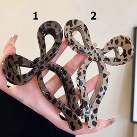 تصویر کلیپس پاپیون پلنگی سایز بزرگ ۱۳ سانتی 