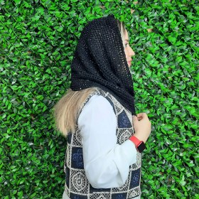 تصویر شال رینگی قلاب بافی 