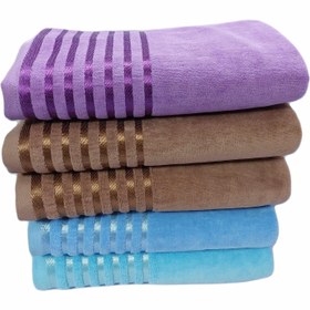 تصویر حوله نیم حمام ماندگار 