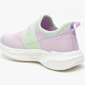 تصویر کفش ورزشی دخترانه با طراحی بافت‌دار و بدون بند برند kappa Girls Textured Slip-On Sports Shoes