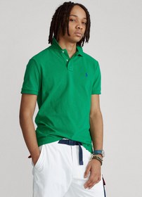 تصویر پولو شرت Ralph Lauren CLASSIC-FIT MESH POLO EMERLAD GREEN 