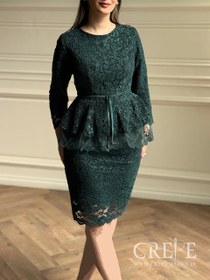 تصویر بلوز دامن مخمل گیپور 