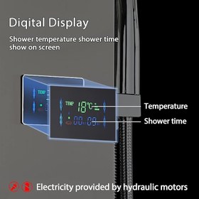 تصویر پنل دوش ماساژور دار متحرک دیجیتال برند ping با کیفیت عالی پنل دوش ماساژور دار متحرک دیجیتال برند ping با کیفیت عالی