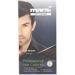 تصویر کیت رنگ موی مردانه مارال مدل Dark Brown حجم 100 میلی لیتر بسته 2 عددی 