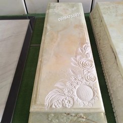 تصویر سنگ مزار سنگ قبر مرمر نباتی 