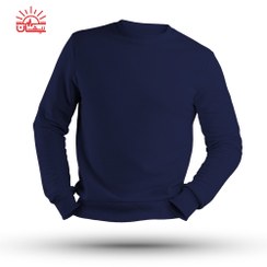 تصویر سویشرت ورزشی سرمه ای دورس سه نخ 