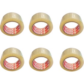 تصویر چسب پهن چسب سینا مدل Super Tape S45 عرض 48 میلی متر بسته 6 عددی 