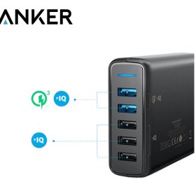 تصویر شارژر دیواری انکر مدل PowerPort 5 Anker PowerPort 5 adapter