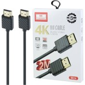 تصویر کابل Earldom HDMI مدل W24 طول دو متر کیفیت 4K فوق العاده با کیفیت 