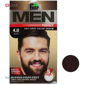 تصویر کیت رنگ مو مردانه قهوه ای شماره 4.0 گپ 50 میلی لیتر Gap Men Perfect Hair Color Kit No.5.0 Brown