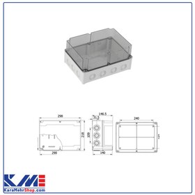 تصویر جعبه تقسیم عمق بلند -درب شفاف 40203207 