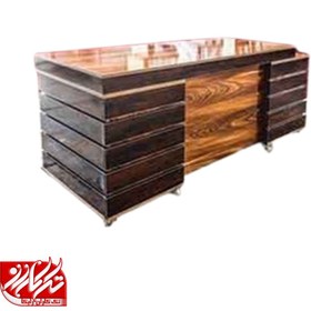 تصویر میز کارمندی b20 کشاب دار و کمددار کد 126 